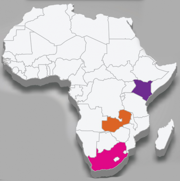 color coded map of africa 2