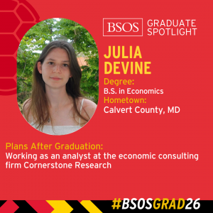 BSOS Graduate Spotlight baseball card of Julia Devine