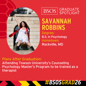 BSOS Graduate Spotlight baseball card of Savannah Robbins