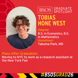 BSOS Graduate Spotlight baseball card of Tobias Hone West