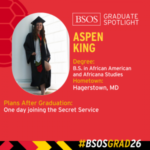 BSOS graduate spotlight baseball card of Aspen King