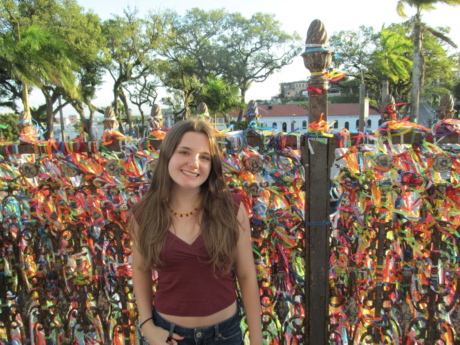 Brianan Teal at Basilica do Senhor do Bonfim in Brazil