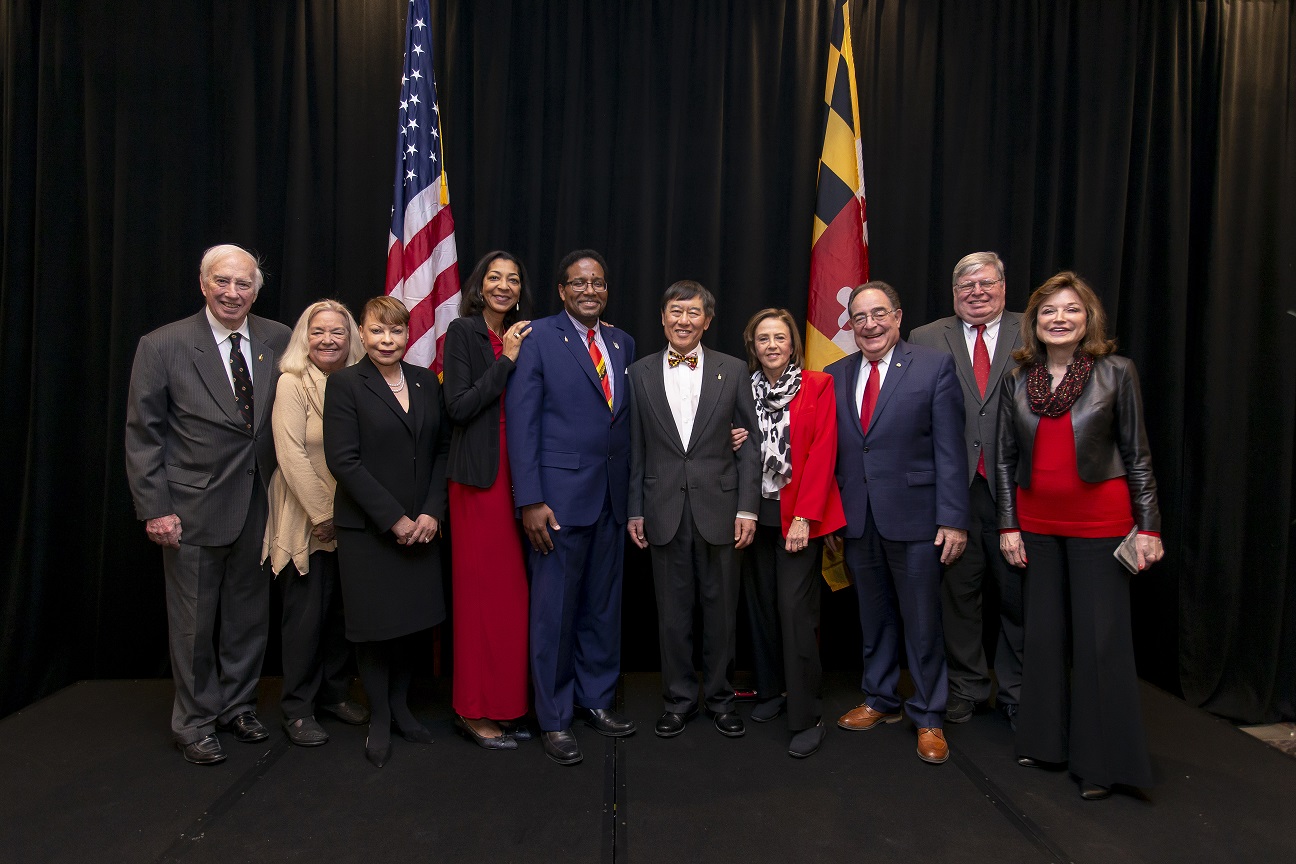 Dean Ball (second from right) poses with President-elect Pines (center) and other dignitaries
