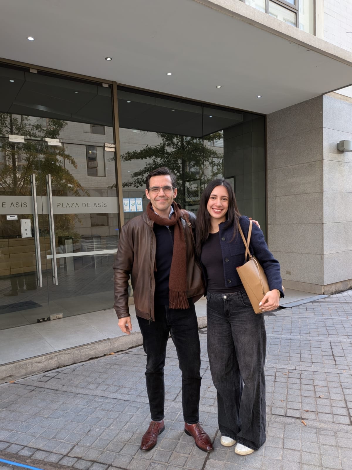 Photo of Urzua (left) and Ozdemir (right) in Chile