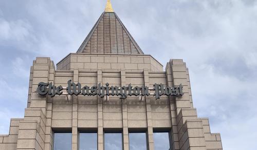exterior shot of The Washington Post's building
