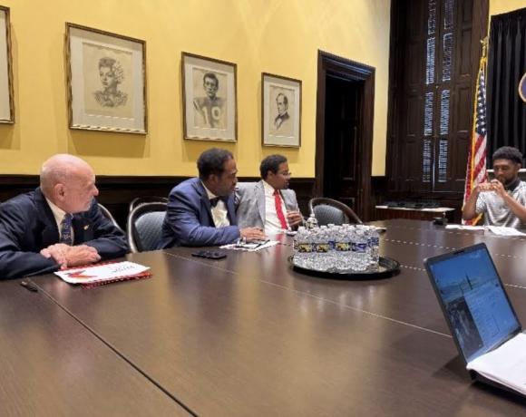 Meeting Between Baltimore Mayor Brandon Scott and UMD President Darryll J. Pines, PROGRESS Co-Directors