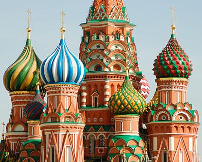 St. Basil's cathedral in Moscow, Russia