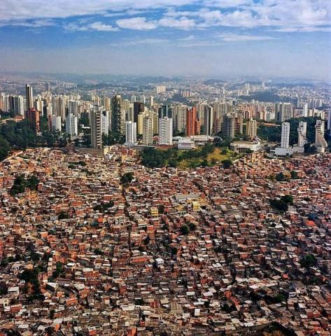 Aerial photo of Sao Paulo, Brazil