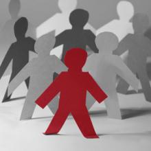 Abstract people photo